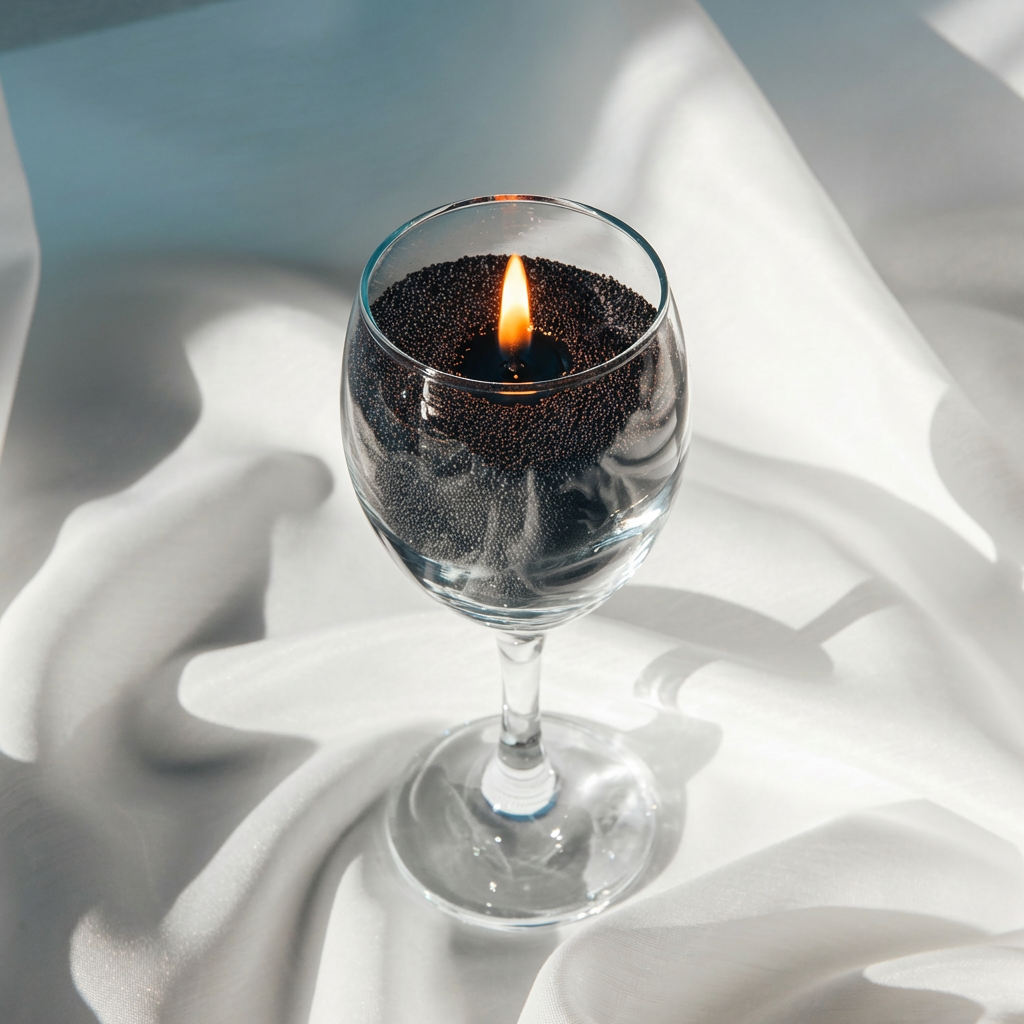 Thé [黑茶], Black - Scented Sand Candle