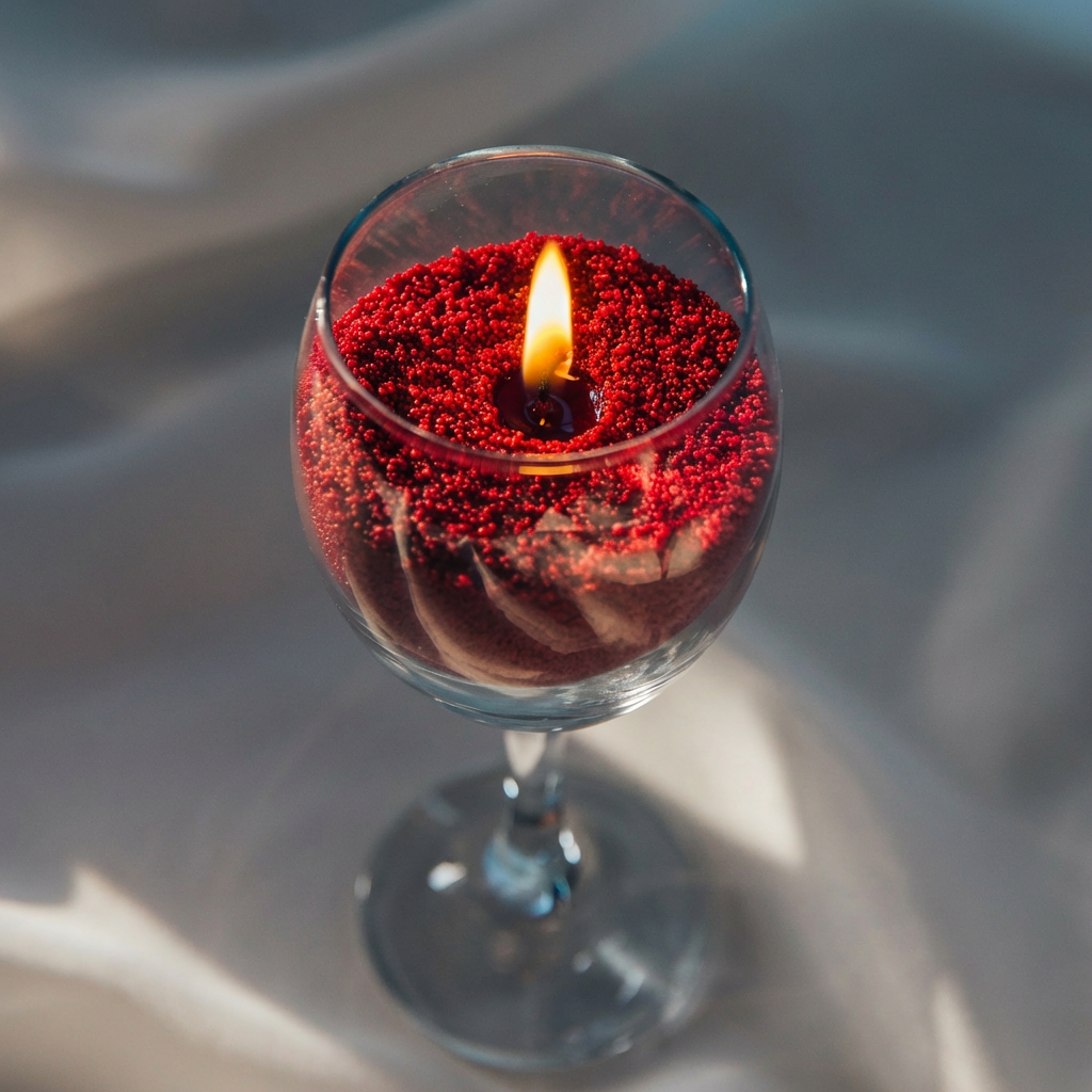 Tubéreuse [晚香], Rose Red - Scented Sand Candle