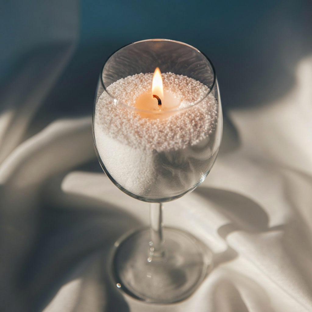 Tulle [薄紗], White - Scented Sand Candle