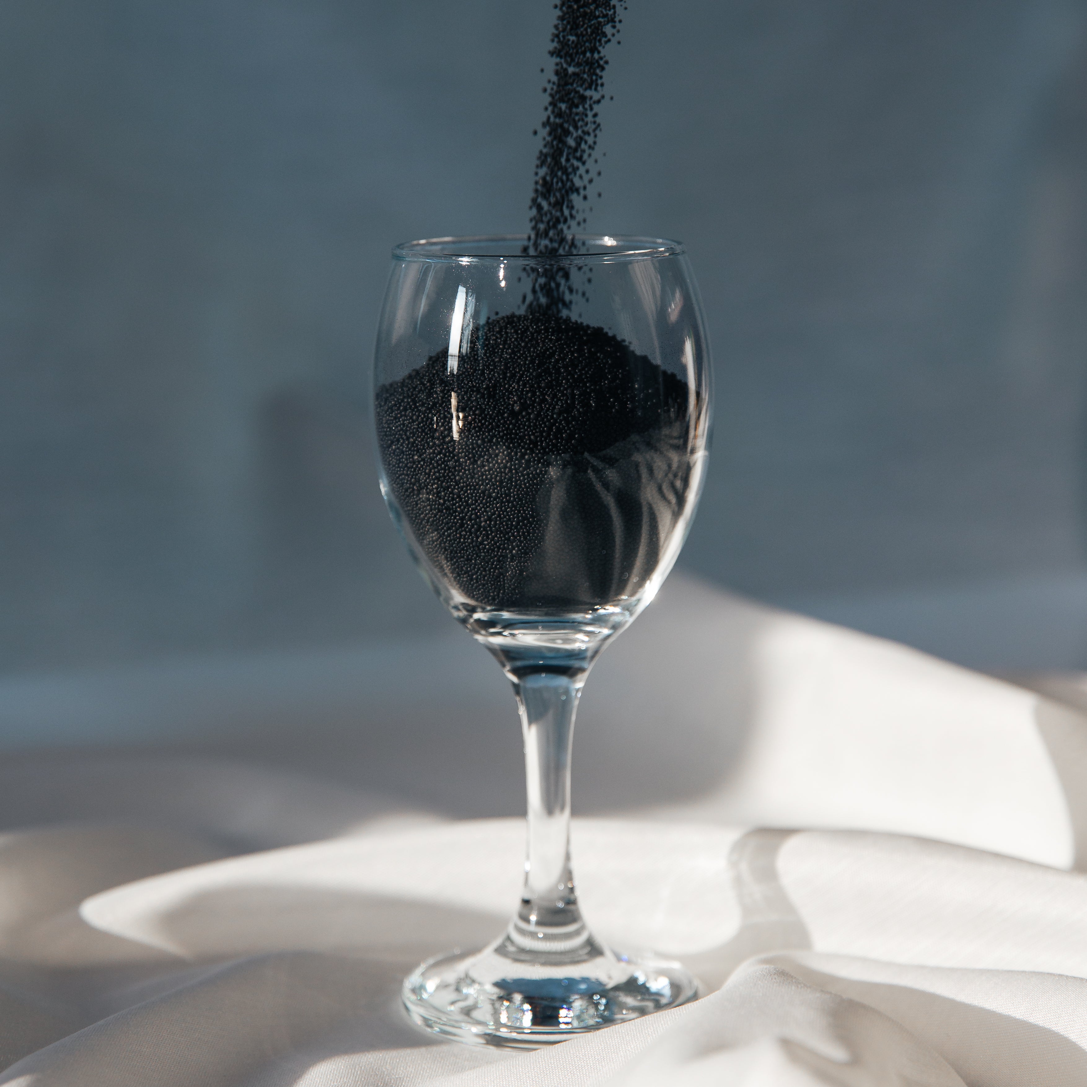 Black, Unscented [無味], - Sand Candle, Pet Friendly