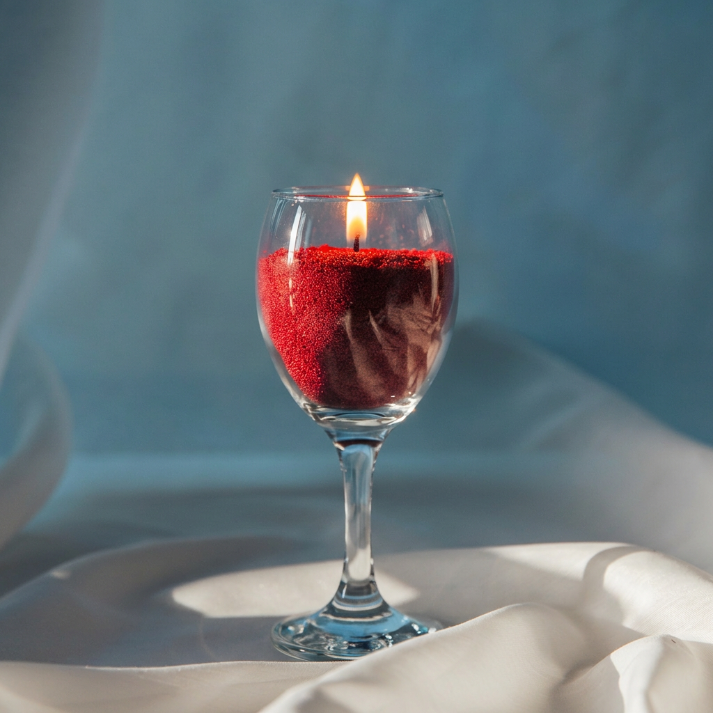 Rose Red, Unscented [無味] - Sand Candle, Pet Friendly