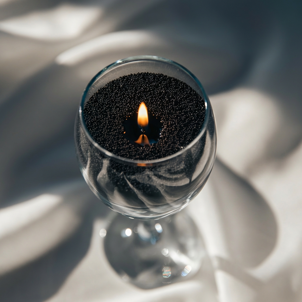 Thé [黑茶], Black - Scented Sand Candle